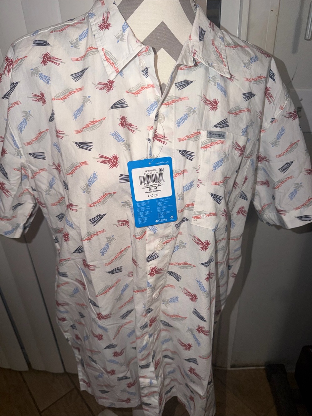 Columbia Button-Up Trollers best  performance fishing gear NWT MEDIUM